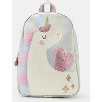 Accessorize Girls Unicorn Backpack - Silver