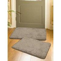 Very Home Scattamat Pack Of 2 Doormats 50 X 80Cm. - Charcoal