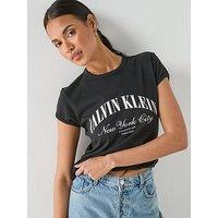 Calvin Klein Jeans Short Sleeve Graphic Logo Baby T-Shirt - Black