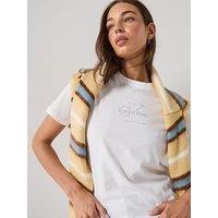 Calvin Klein Jeans Short Sleeve Classic Monologo T-Shirt - White