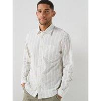 Selected Freddie Mix Seersucker Long Sleeve Shirt