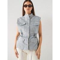 Calvin Klein Jeans Utility Field Vest - Soft Grey