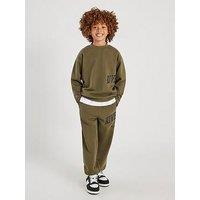 River Island Older Boys Branded Sweatshirt Set - Green