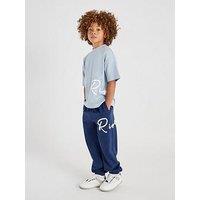 River Island Older Boys Branded T-Shirt Set - Blue