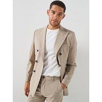 Selected Selected Liam Pinstripe Double Breasted Suit Jacket