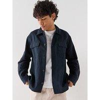 Selected Selected Leroy Linen Blend Overshirt