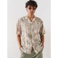 Selected Air Mix Short Sleeve Shirt - Green