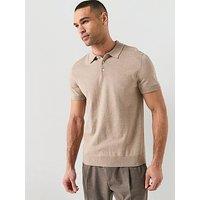 Selected Selected Berg Short Sleeve Knitted Polo Shirt