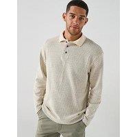 Selected Selected Gabriel Long Sleeve Sweat Polo Shirt