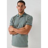 Selected Selected Dean Stripe Short Sleeve Polo Shirt