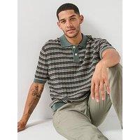 Selected Dane Short Sleeve Knit Structure Polo Shirt