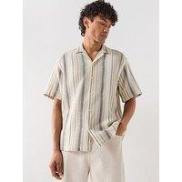 Selected Cal Short Sleeve Resort Shirt - Beige