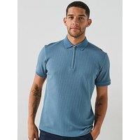 Selected Selected Fave Zip Short Sleeve Polo Shirt