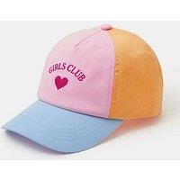Accessorize Girls Colour Block Slogan Cap