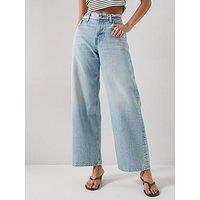 Calvin Klein Jeans Low Rise Baggy Indigo Stone - White