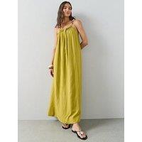 The Very Collection Bead Strap Detail Maxi Dress - Green