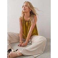 The Very Collection Flowy Sleeveless Blouse - Green