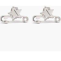 Marc Jacobs Safety Pin Stud Earrings - Silver
