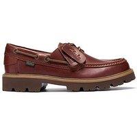 Clarks Cleyhill Boat Leather Shoes - Brown