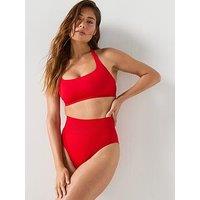 Calvin Klein Seamless Shaping Swim Bikini Briefs - Red