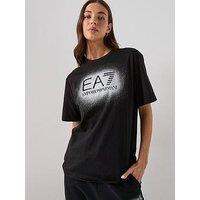 Ea7 Emporio Armani Visibility Short Sleeve T-Shirt- Black