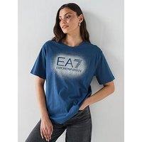 Ea7 Emporio Armani Train Visibility Short Sleeve T-Shirt - Blue