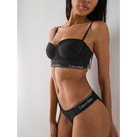 Calvin Klein String Bikini Bottoms - Black