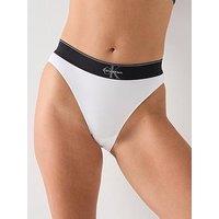 Calvin Klein High Waist Bikini Briefs - White