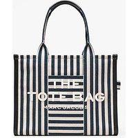 Marc Jacobs The Large Stripe Canvas Tote Bag - Blue