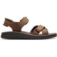 Clarks Wesley Shore Sandals - Dark Brown