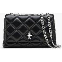 Marc Jacobs The Quilted Slim Dual Chain Shoulder Bag - Black