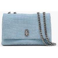 Marc Jacobs The Suede Croc Slim Dual Chain Shoulder Bag - Blue