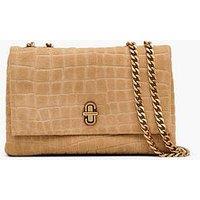 Marc Jacobs The Suede Croc Slim Dual Chain Shoulder Bag - Sahara