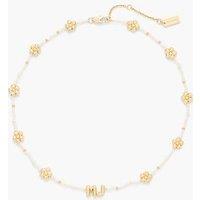 Marc Jacobs The Beaded Mj Balloon Necklace - Gold