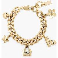 Marc Jacobs Mini Icon Charm Bracelet - Gold