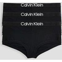 Calvin Klein Boyshort 3Pk - Black
