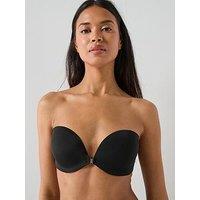 Calvin Klein Front Clasp Pu Strapless - Black