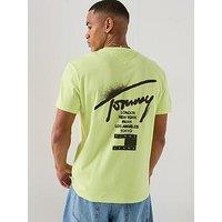 Tommy Jeans Back Graphic City Signature T-Shirt - Green