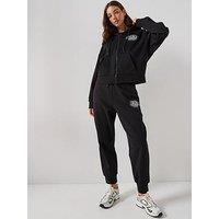 Ea7 Emporio Armani Cotton Blend Two Piece Visibility Tracksuit - Black