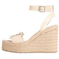 Calvin Klein Wedge Espadrille 70 Sandals- Beige