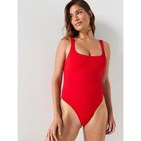 Calvin Klein One Piece Swimsuit - Red