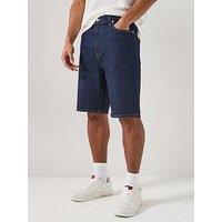 Tommy Jeans Jaimie Relaxed Denim Shorts - Denim Dark