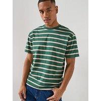 Tommy Jeans Relaxed Stripe T-Shirt - Green