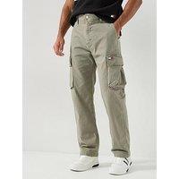 Tommy Jeans Otis Canvas Cargo Trousers -Utility Sage
