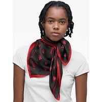 Marc Jacobs Blurred Lips Silk Scarf - Black