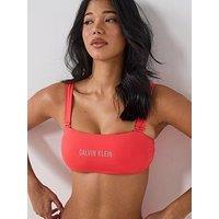 Calvin Klein Bandeau Bikini Top - Pink