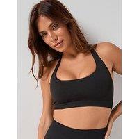 Calvin Klein Seamless Shaping Swim Top - Black