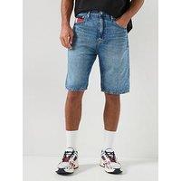 Tommy Jeans Otis Straight Denim Shorts - Denim Dark