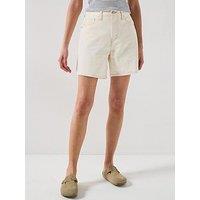 Levi'S High Rise Baggy Short - La White