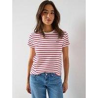 Levi'S Perfect Tee - Bright White/Urban Red